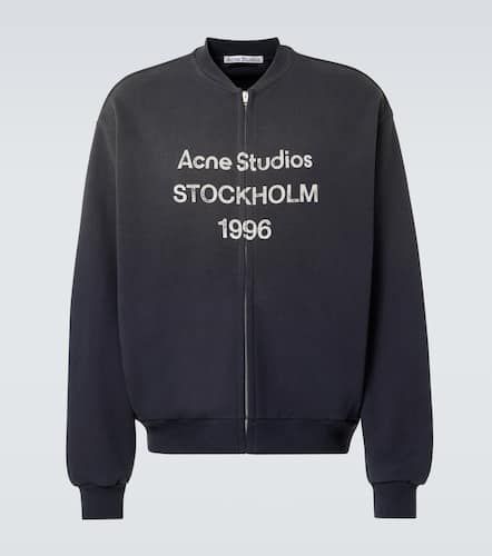 Sweat-shirt en coton mélangé à logo - Acne Studios - Modalova