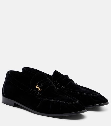 Mocassins Le Loafer en velours - Saint Laurent - Modalova