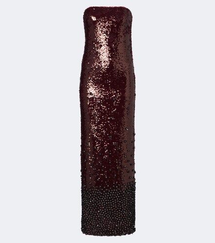 Là Fuori Robe longue bustier à sequins - La Fuori - Modalova