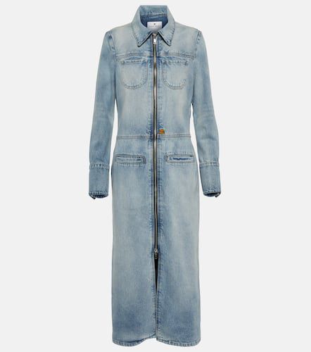 Courrèges Robe midi en jean - Courreges - Modalova