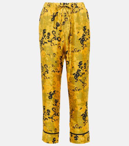 Pantalon de pyjama Sydney imprimé en soie - Asceno - Modalova