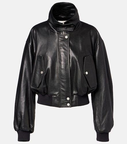 Veste bomber Briar en cuir - Nour Hammour - Modalova