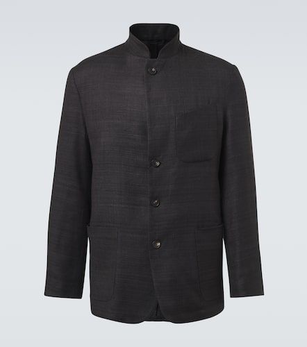 Saman Amel Veste Nehru en soie - Saman Amel - Modalova