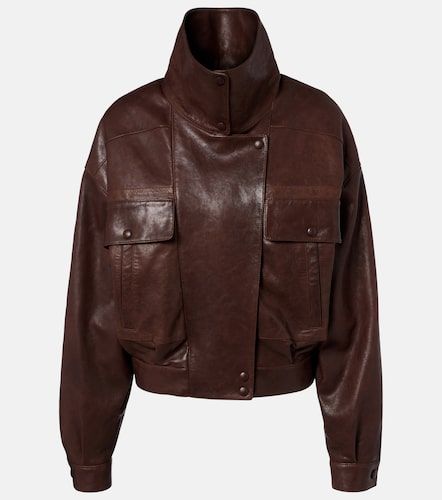 Saint Laurent Veste bomber en cuir - Saint Laurent - Modalova