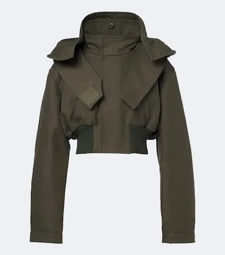 Veste courte à capuche en coton - Balenciaga - Modalova
