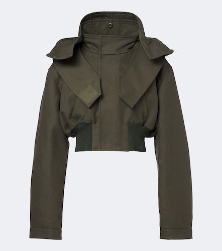 Veste courte à capuche en coton - Balenciaga - Modalova