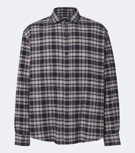 Chemise en coton et soie à carreaux - A.Presse - Modalova