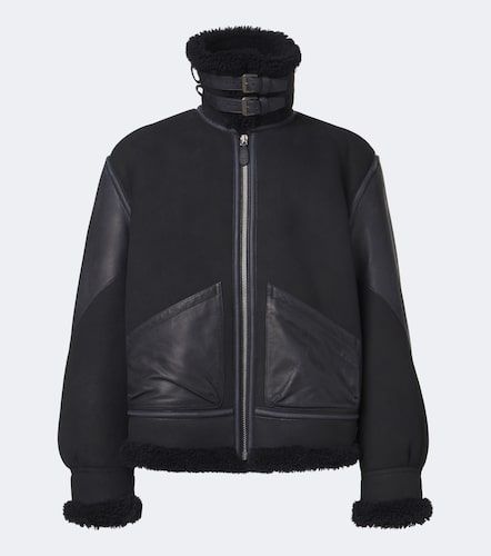 Veste Lutton en cuir et daim - Ralph Lauren Purple Label - Modalova