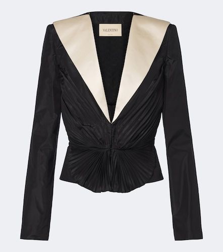 Blazer en taffetas de soie - Valentino Garavani - Modalova