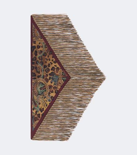 Foulard en soie à motif léopard - Etro - Modalova