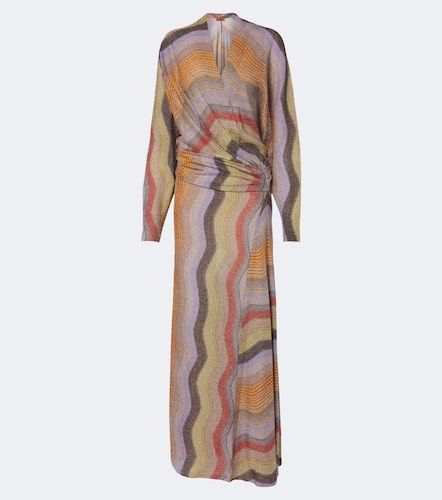 Robe longue en lamé à imprimé - Missoni - Modalova