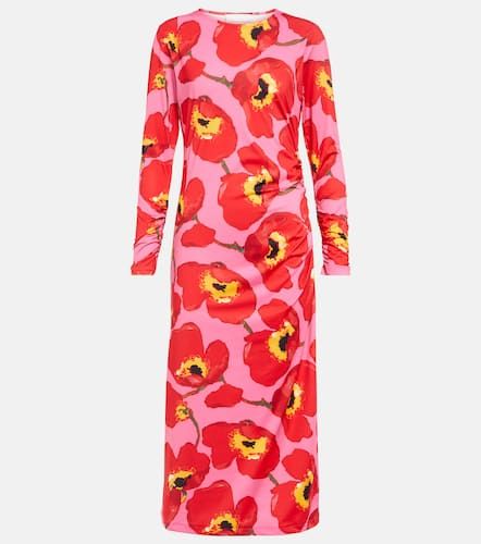 Robe midi à fleurs - Carolina Herrera - Modalova