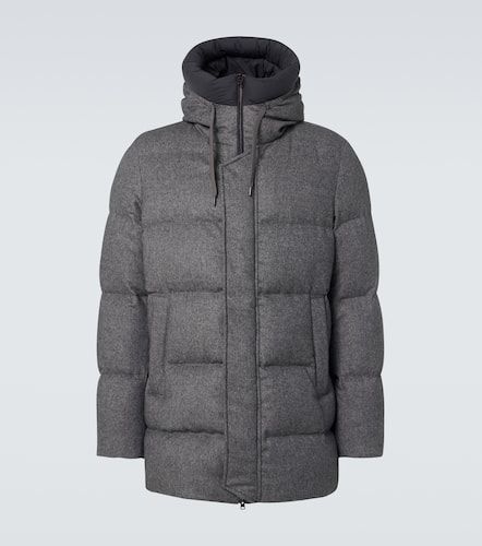 Manteau doudoune en soie et cachemire - Herno - Modalova