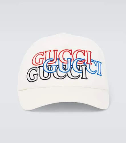 Casquette brodée en coton à logo - Gucci - Modalova