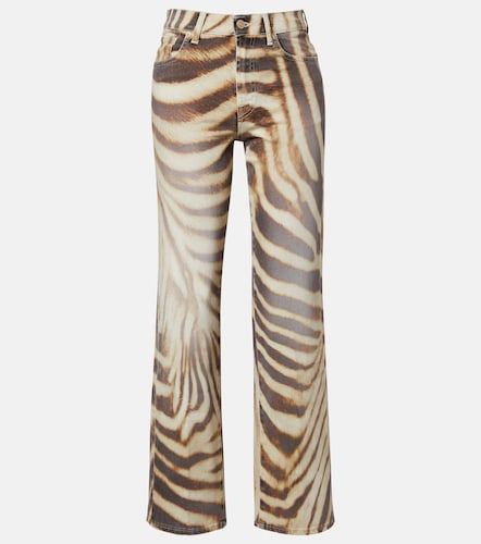 Jean straight Stovepipe à imprimé - 7 For All Mankind - Modalova