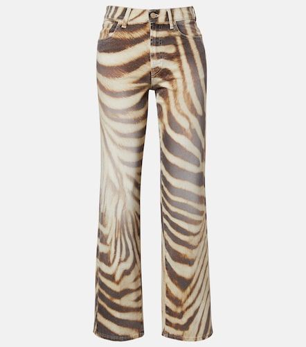 Jean straight Stovepipe à imprimé - 7 For All Mankind - Modalova