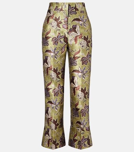 Alémais Pantalon raccourci Citron à fleurs - Alemais - Modalova