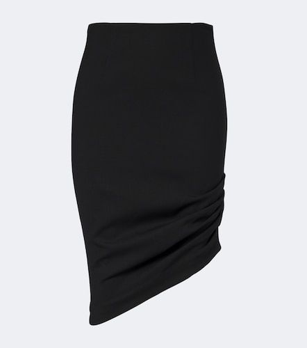 Jupe midi asymétrique en laine mélangée - Carolina Herrera - Modalova