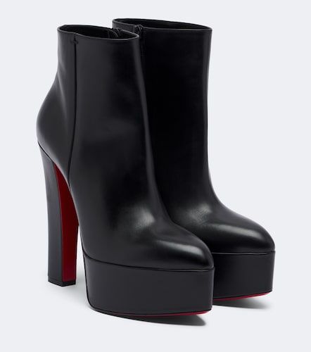 Bottines Jenna à plateau en cuir - Christian Louboutin - Modalova