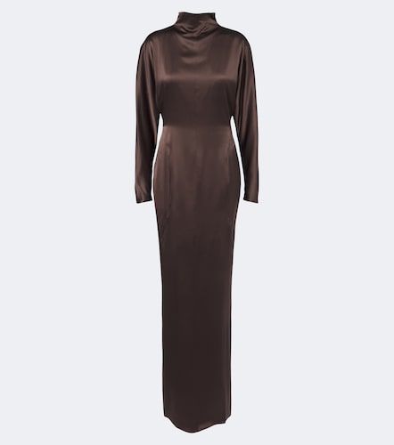 Robe longue en satin de soie - Max Mara - Modalova
