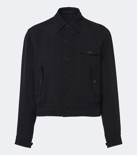 Veste blouson en jacquard - Giorgio Armani - Modalova