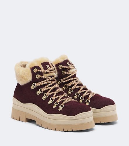Bottines Arosa en daim et shearling - Bogner - Modalova