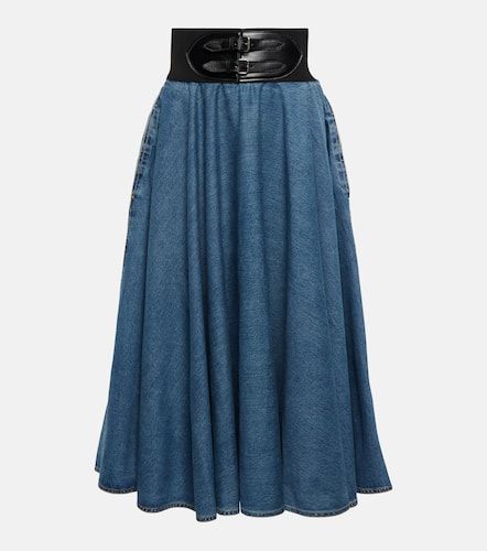 Alaïa Jupe midi en jean - Alaïa - Modalova