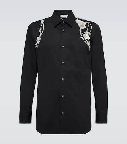 Chemise brodée en coton - Alexander McQueen - Modalova