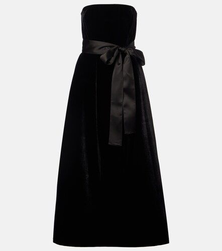Elie Saab Robe longue en velours - Elie Saab - Modalova