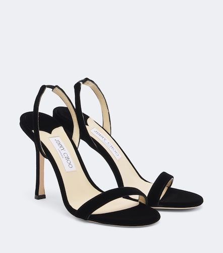 Sandales slingback Jenn en velours - Jimmy Choo - Modalova