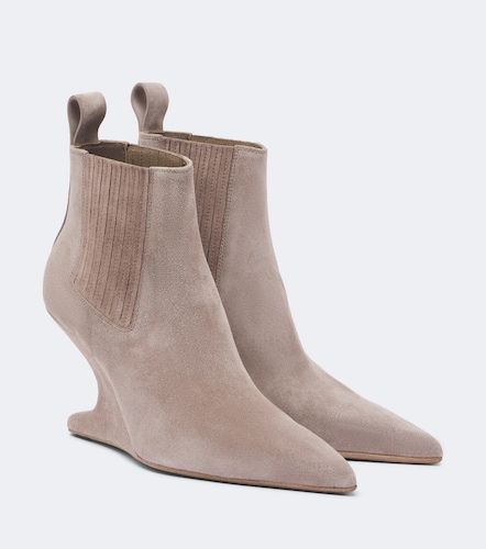Bottines Cantilever en daim - Rick Owens - Modalova