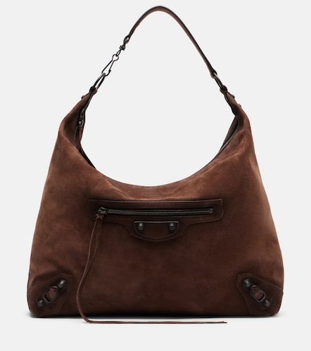 Sac Le City Medium en daim - Balenciaga - Modalova