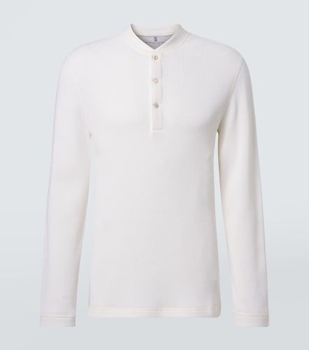 Top Henley en coton et cachemire - Brunello Cucinelli - Modalova