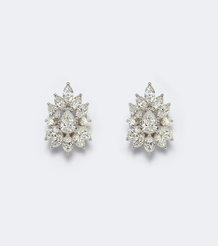 Boucles d'oreilles Y-not en or blanc 18 ct et diamants - Yeprem - Modalova