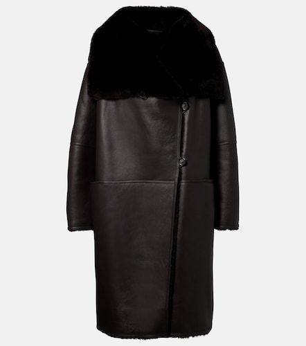 Toteme Manteau en cuir et shearling - Toteme - Modalova