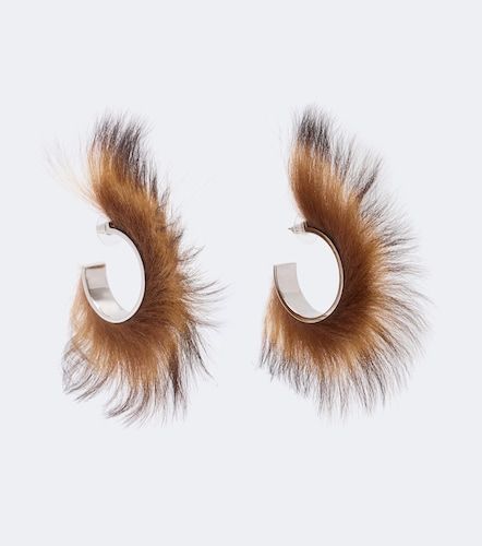 Acne Studios Créoles en shearling - Acne Studios - Modalova