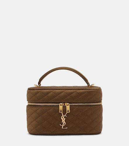 Sac vanity Gaby Mini en satin matelassé - Saint Laurent - Modalova
