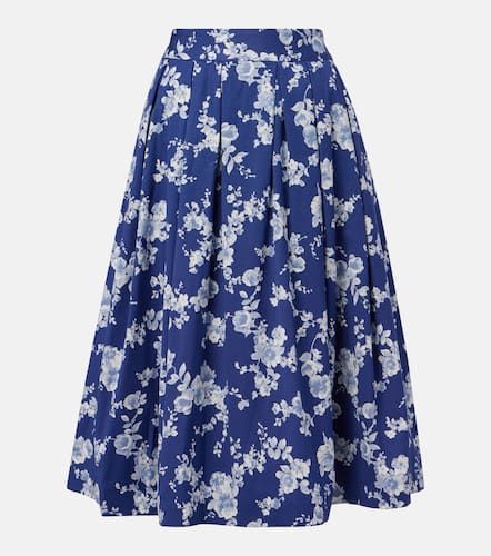 Jupe midi  fleurs - Carolina Herrera - Modalova