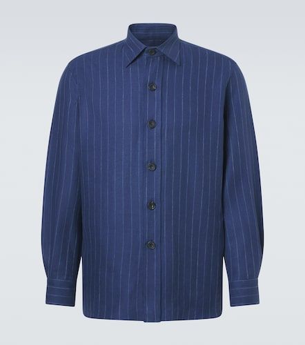 Chemise Slash en lin et laine mélangés - Rubinacci - Modalova