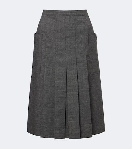 Prada Jupe midi en laine vierge - Prada - Modalova