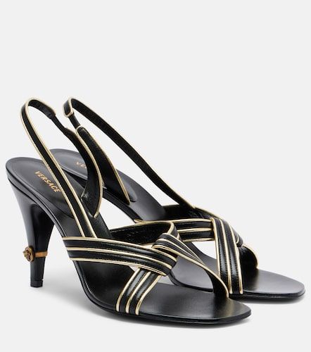 Sandales slingback Gianni en cuir - Versace - Modalova