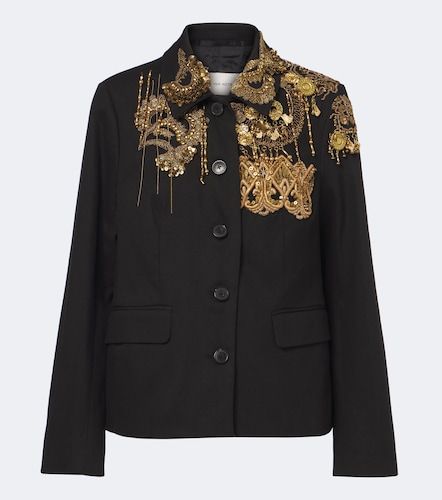 Veste en coton à ornements - Dries Van Noten - Modalova