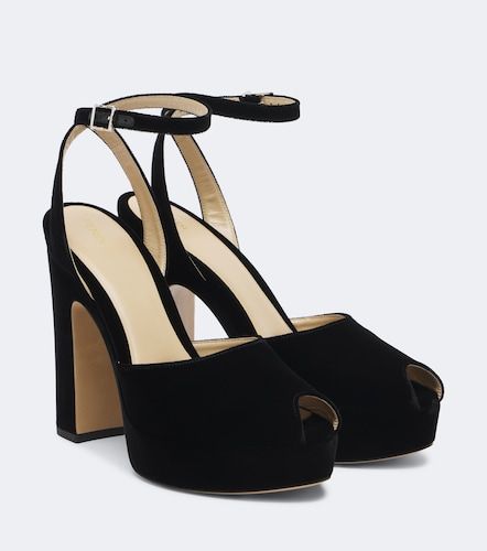 Sandales à plateau en velours - Fendi - Modalova