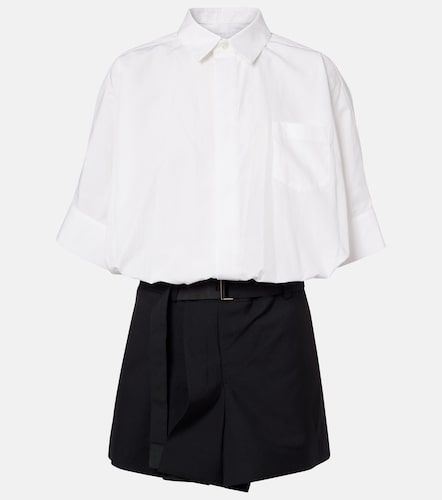 Sacai Robe en popeline - Sacai - Modalova