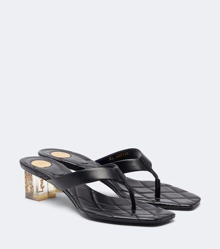 Mules Sip Cassandre en cuir - Saint Laurent - Modalova