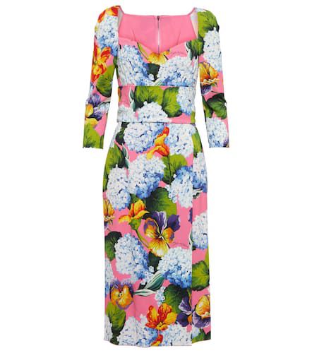 Dolce&Gabbana Robe midi à fleurs - Dolce&Gabbana - Modalova