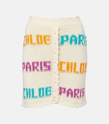 Chloé Mini-jupe en coton - Chloe - Modalova