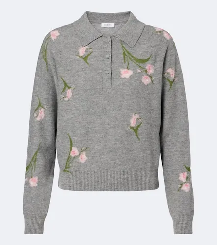 Erdem Polo en laine à fleurs - Erdem - Modalova