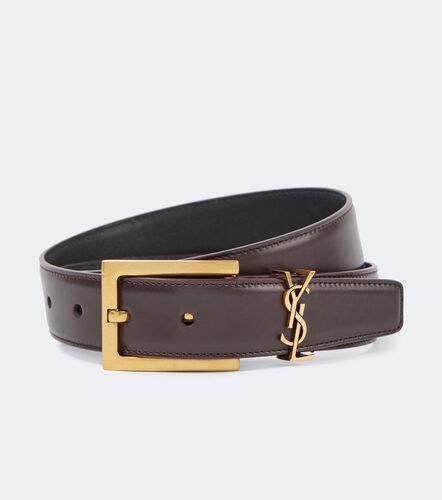 Ceinture Cassandre 30mm en cuir - Saint Laurent - Modalova