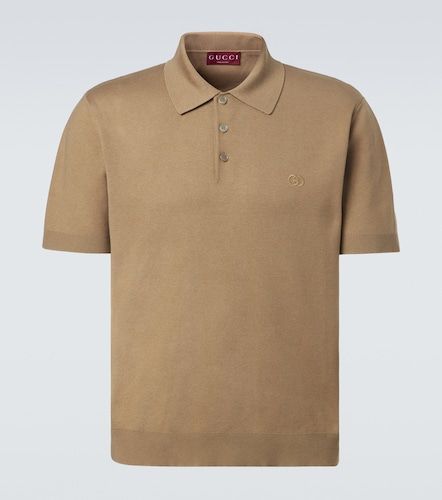 Polo Interlocking G en soie et coton - Gucci - Modalova